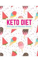 Keto Diet Food Log and Nutrition Tracker: Handy Low Carb Fitness Tracker and Wellness Notebook - Weight Loss Journal and Healthy Living Diary - Daily Ketogenic Meal Planner - Book Code HB 00