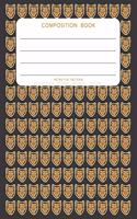 Retro Cat Pattern - Composition Book: College Ruled - 200 pages - 100 Sheets - 7.44"x 9.69"