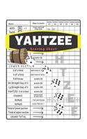 Yahtzee Scoring Sheet: V.4 Yahtzee Score Pads for Yahtzee Game Nice Obvious Text and large print yahtzee score card 8.5 by 11 inch