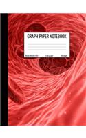 Graph Paper Notebook: Quad Ruled 5 Squares Per Inch Notebook for Students, Math and Science Composition Notebook - Blood Cells Anatomy Health
