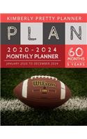 5 year monthly planner 2020-2024