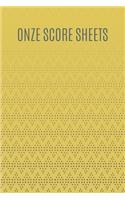 Onze Score Sheets
