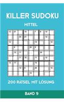 Killer Sudoku Mittel 200 Rätsel mit Lösung Band 9