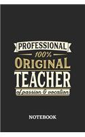 Professional Original Teacher Notebook of Passion and Vocation