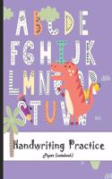 Handwriting Practice Paper Notebook