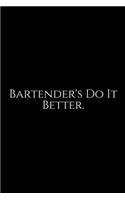 Bartender's To It Better: Record the Most Important Details Everything From Name, Creator, Rating, Glassware, Garnish, ... Diary Cocktail Organizer). A classy black and gold 