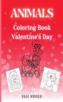 Animals Coloring Book Valentine's Day