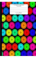 Unruled Composition Notebook. 6" x 9". 120 Pages. Circles Pattern Cover