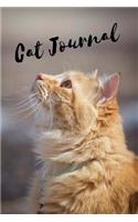Cat Journal: 6 X 9 - Blank-Lined Journal with Faded Cat Image in Background on Every Page - (Diary/Notebook)