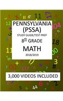 8th Grade PENNSYLVANIA PSSA, 2019 MATH, Test Prep