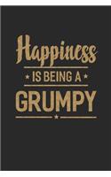 Happiness Is Being a Grumpy: Grandpa Memory Journal Blank Lined Note Book Father's Day Men Gift 104 Pages