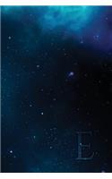 Monogram "e" Notebook: Blank Journal Diary Memoir Log Logue(5 Monogram Galaxy 150 Lined)