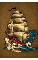 Set Sail Notebook: Blank Journal Diary Memoir Log Logue(27 Tattoo You 150 Lined)