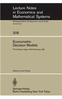 Econometric Decision Models