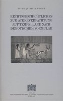 Rechtsgeschichtliches Zur Ackerverpachtung Auf Tempelland Nach Demotischem Formular