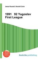 1991 92 Yugoslav First League