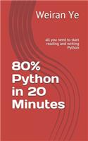 80% Python in 20 Minutes: all you need to start reading and writing Python