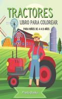 Tractores Libro para colorear para niños de 4 a 8 años