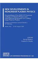 New Developments in Nonlinear Plasma Physics