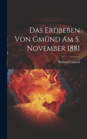 Erdbeben Von Gmünd Am 5. November 1881