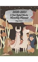 2020-2021 2-Year Ruled Blocks Monthly Planner Magic Forest: Full Size 24-Month Planner Ruled Planner Calendar with Holidays Perfect Tool for Time Management, Planning, Organizing, Goals Setting and Achievemen