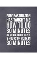 Procrastination Has Taught Me How To Do 30 Minutes Of Work In 8 Hours & 8 Hours Of Work In 30 Minutes