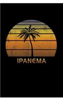 Ipanema Beach: Brazil Notebook Lined Wide Ruled Paper For Taking Notes. Stylish Journal Diary 6 x 9 Inch Soft Cover. For Home, Work Or School.