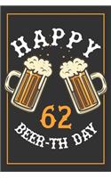62nd Birthday Notebook