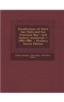 Recollections of Point San Pablo and San Francisco Bay: Oral History Transcript / 1985-1986: Oral History Transcript / 1985-1986