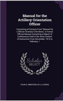 Manual for the Artillery Orientation Officer