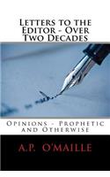 Letters to the Editor - Over Two Decades: Opinions - Prophetic and Otherwise(English)