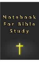 Notebook For Bible Study: Blank Lined Journal Notebook