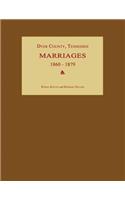 Dyer County, Tennessee, Marriages 1860-1879