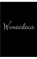 Wenceslaus: notebook with the name on the cover, elegant, discreet, official notebook for notes