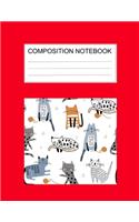Composition notebook: Ruled (8.5 x 11 in), 110 Pages: Diary Book For Girl, Journal Notebook For Kids, Writing Journal Lined, Cute Pets green (8.5 x 11 in), 110 Pages(46 Cute Composition Notebook Red)