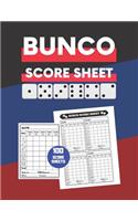 Bunco Score Sheet: V.30 100 Bunco Score Pad for Dice game / Bunco Scorekeeping / Score Keeping Book Large size