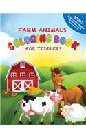 Farm Animals Coloring Book For Toddlers