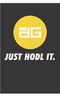 Just Hodl It Digixdao Notebook: Lined Journal, 120 Pages, 6 x 9, Affordable Cryptocurrency, Blockchain Crypto Gift Journal Matte Finish