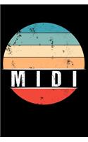 Midi: 100 Pages 6 'x 9' -Dot Graph Paper Journal Manuscript - Planner - Scratchbook - Diary