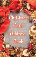 Christmas Card Address Book: 100pgs, 6 x 9 inches, Christmas Address Book, Address Book Organizer