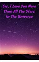 I Love You More Than All the Stars in the Universe: Journal Containing Inspirational Quotes