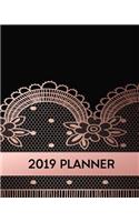 2019 Planner: Daily Weekly & Monthly Calendar Schedule Organizer to Do List (Black Pink)