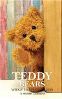 Teddy Bears Weekly 5 x 8 Planner 2019