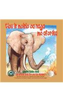 Tlou le Molelo oa naga mo Aforika - In Setswana - The African Bush Fire and the Elephant