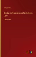 Beiträge zur Geschichte des Fürstenthums Lippe
