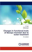 Changes in Functional Traits of Bacopa Monnieri Due to Water Treatment