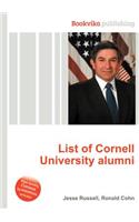 List of Cornell University Alumni