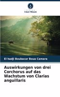 Auswirkungen von drei Corchorus auf das Wachstum von Clarias anguillaris