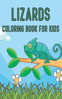 Lizards Coloring Book For Kids