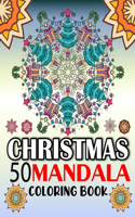 Christmas Mandala Coloring Book: Mandalas Coloring Book For Adult Christmas Stocking Suffer Gift for Mandala Lover Coloring Book with Fun, Easy Coloring Pages